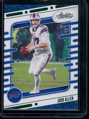 2024 Panini Absolute Josh Allen #11 Green Football - Football Card Single