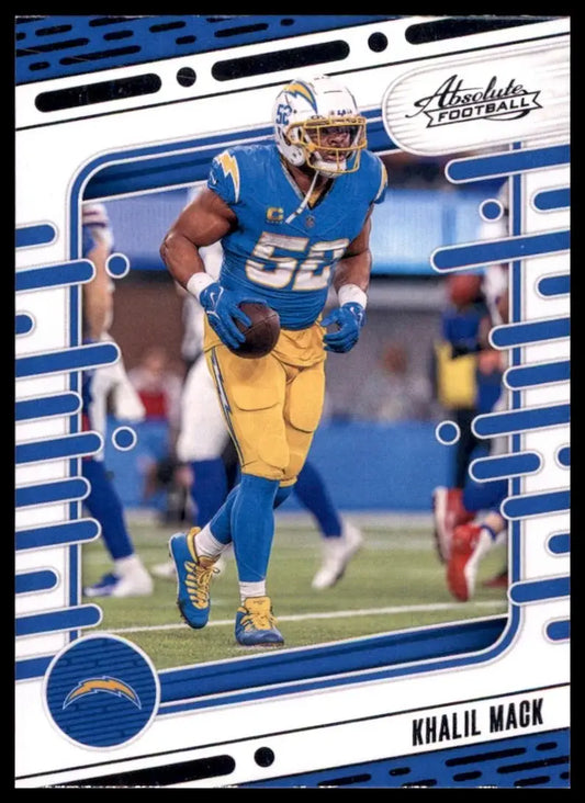2024 Panini Absolute Khalil Mack #58 Los Angeles Chargers Football Card NFL - Football Card Single