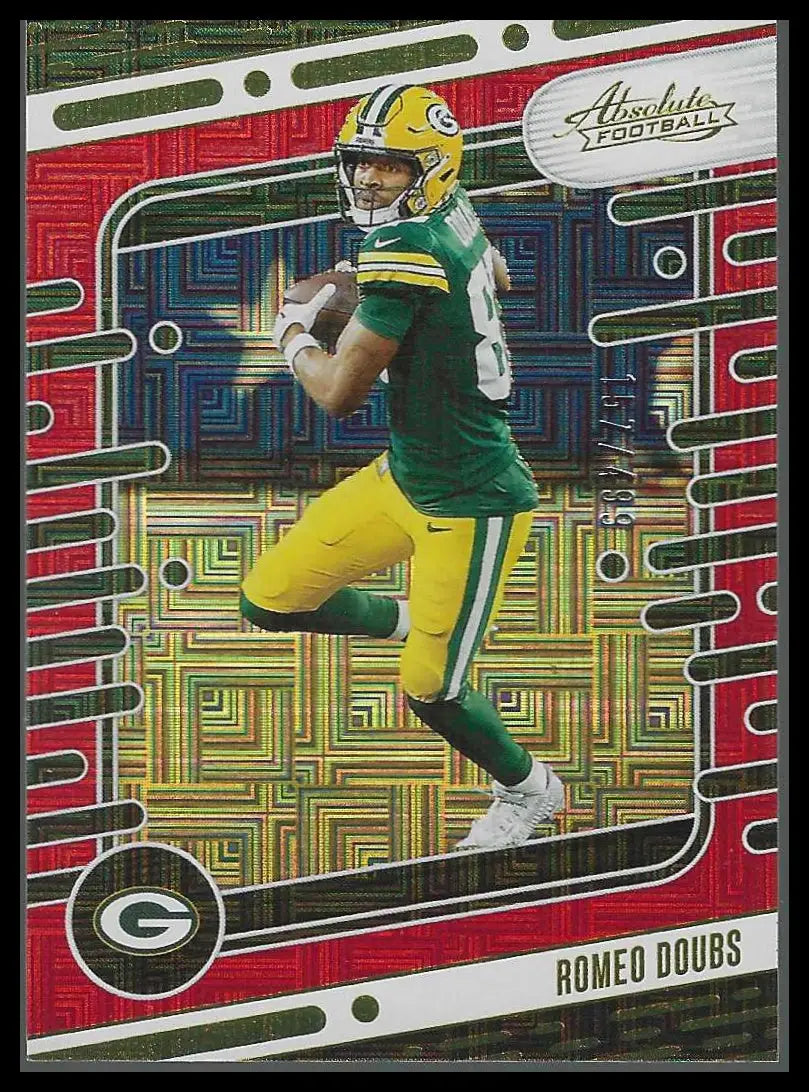 2024 Panini Absolute Red Squares #40 Romeo Doubs #157/499