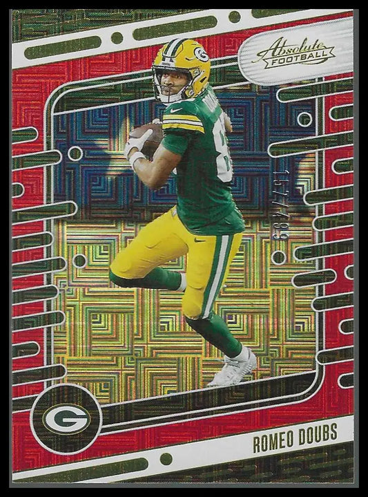 2024 Panini Absolute Red Squares #40 Romeo Doubs #157/499 - Football Card Single
