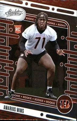 2024 Panini Absolute Retail #118 Amarius Mims Rookie Rookie - Football Card Single