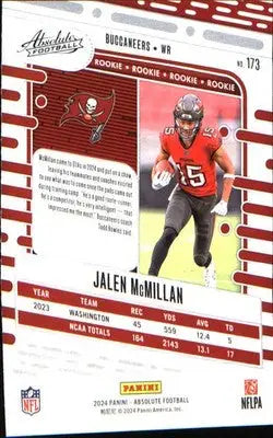 2024 Panini Absolute Retail #173 Jalen McMillan Rookie Rookie