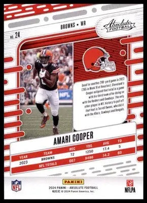 2024 Panini Absolute - Retail Amari Cooper 24 Cleveland Browns - Football Card Single