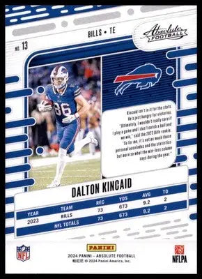 2024 Panini Absolute - Retail Dalton Kincaid 13 Buffalo Bills - Football Card Single