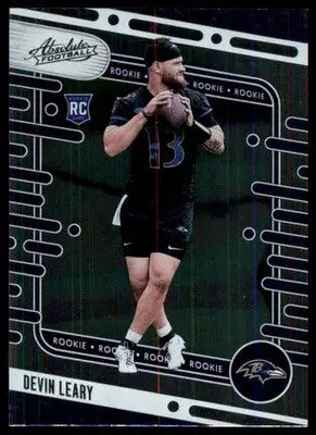 2024 Panini Absolute - Retail Devin Leary RC 198 Baltimore Ravens - Football Card Single