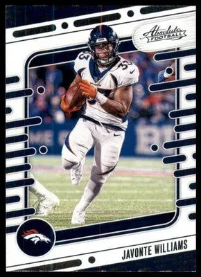 2024 Panini Absolute - Retail Javonte Williams 31 Denver Broncos - Football Card Single