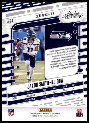 2024 Panini Absolute - Retail Jaxon Smith-Njigba 94 Seattle Seahawks - Football Card Single