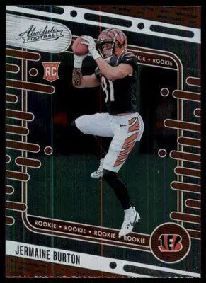 2024 Panini Absolute - Retail Jermaine Burton RC 166 Cincinnati Bengals - Football Card Single