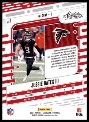 2024 Panini Absolute - Retail Jessie Bates III 7 Atlanta Falcons - Football Card Single