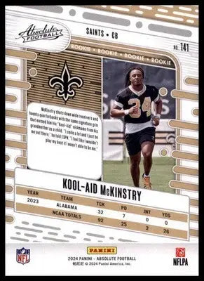 2024 Panini Absolute - Retail Kool-Aid McKinstry RC 141 New Orleans Saints - Football Card Single