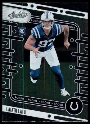 2024 Panini Absolute - Retail Laiatu Latu RC 115 Indianapolis Colts - Football Card Single