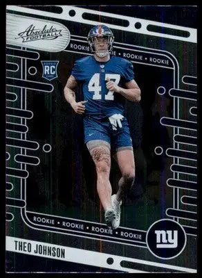 2024 Panini Absolute - Retail Theo Johnson RC 179 New York Giants