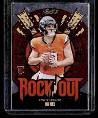 2024 Panini Absolute #RO-BNX Bo Nix Rock Out - Football Card Single