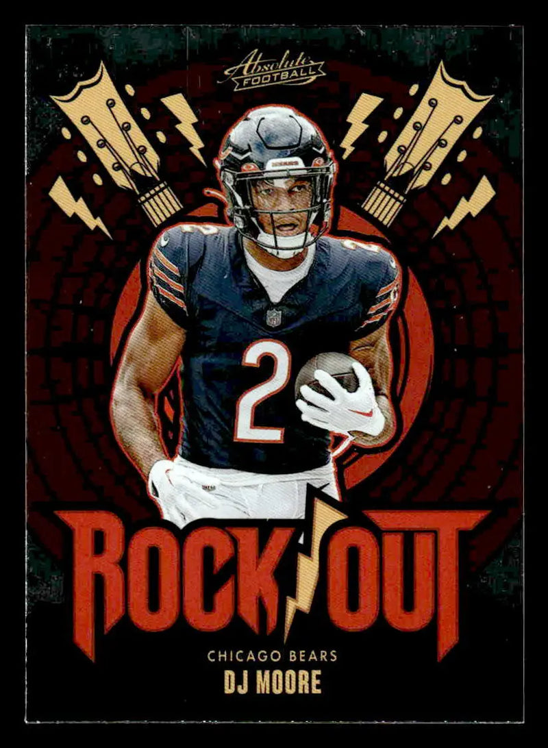2024 Panini Absolute #RO-DME DJ Moore Rock Out - Football Card Single