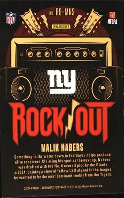 2024 Panini Absolute Rock Out #RO-MNS Malik Nabers