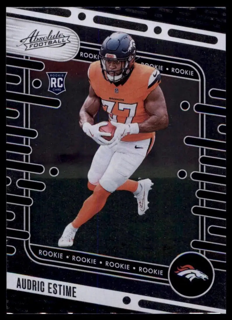 2024 Panini Absolute Rookie Audric Estime #193 Denver Broncos Football Card NFL - Football Card Single