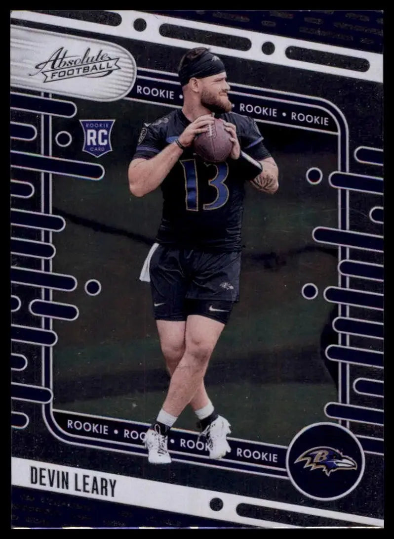 2024 Panini Absolute Rookie Devin Leary #198 Baltimore Ravens Football Card NFL - Football Card Single