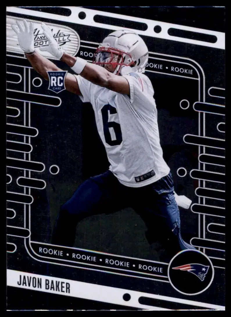 2024 Panini Absolute Rookie Javon Baker #180 New England Patriots Football Card - Football Card Single