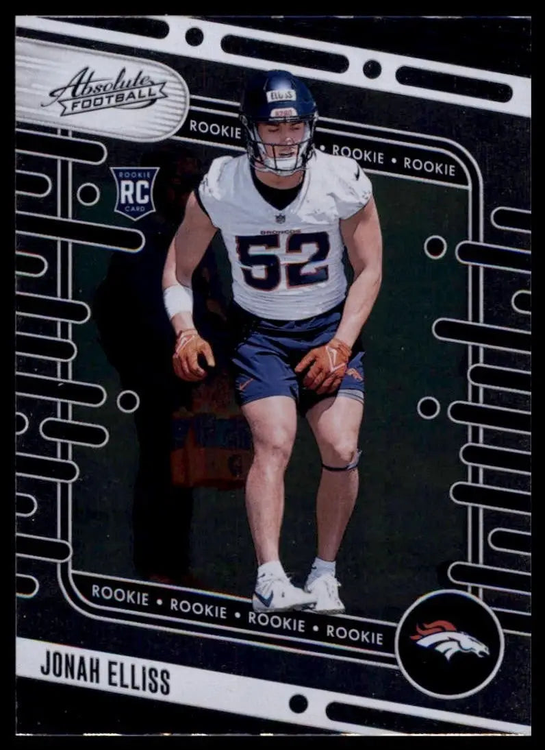 2024 Panini Absolute Rookie Jonah Elliss #164 Denver Broncos Football Card NFL - Football Card Single