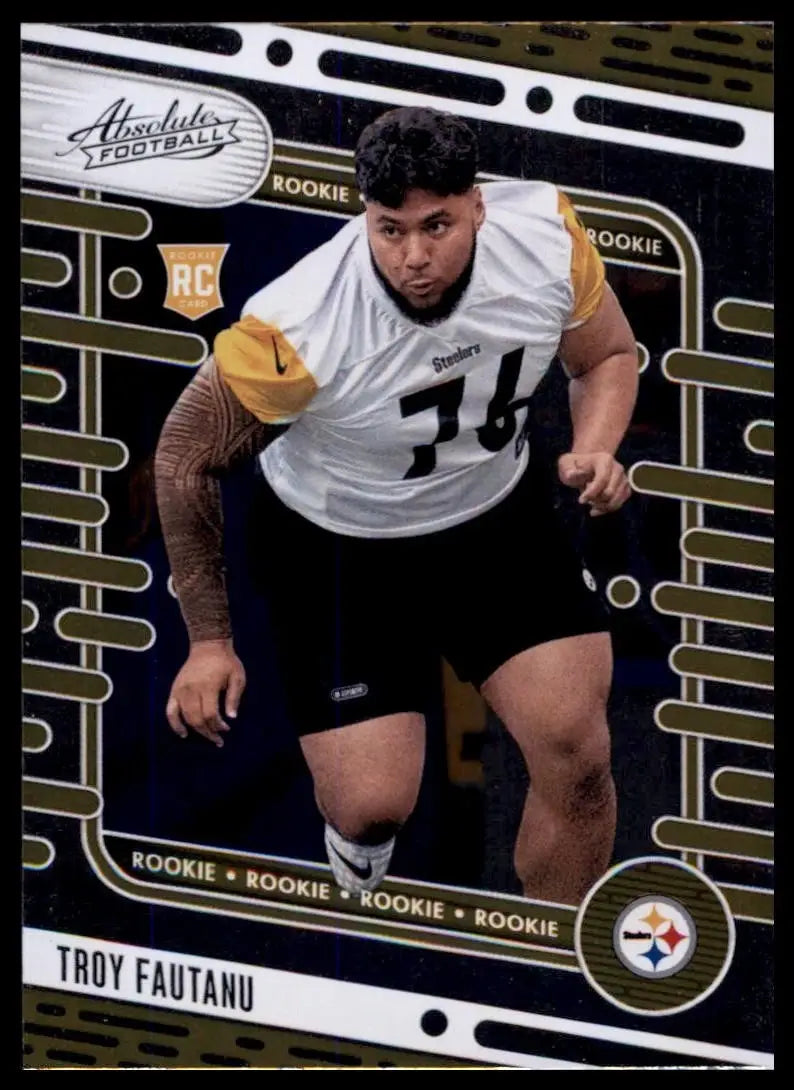 2024 Panini Absolute Rookie Troy Fautanu #120 Pittsburgh Steelers Football Card - Football Card Single