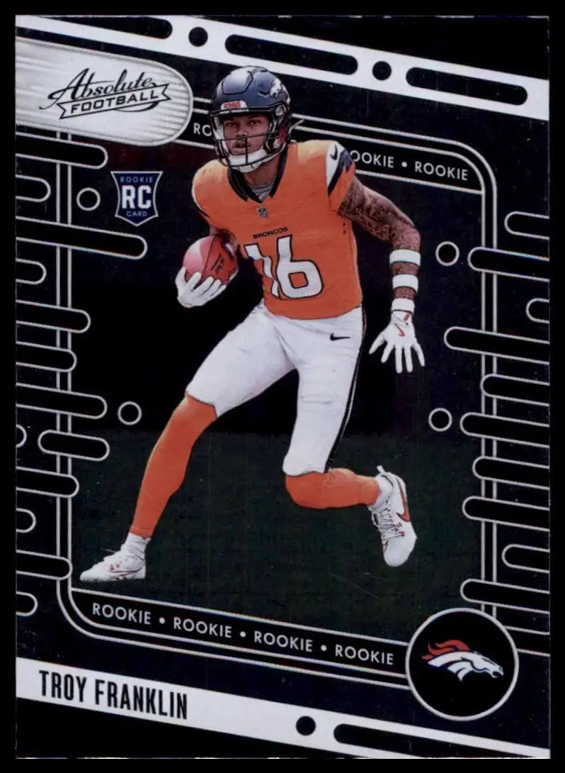 2024 Panini Absolute Rookie Troy Franklin #178 Denver Broncos Football Card NFL - Football Card Single