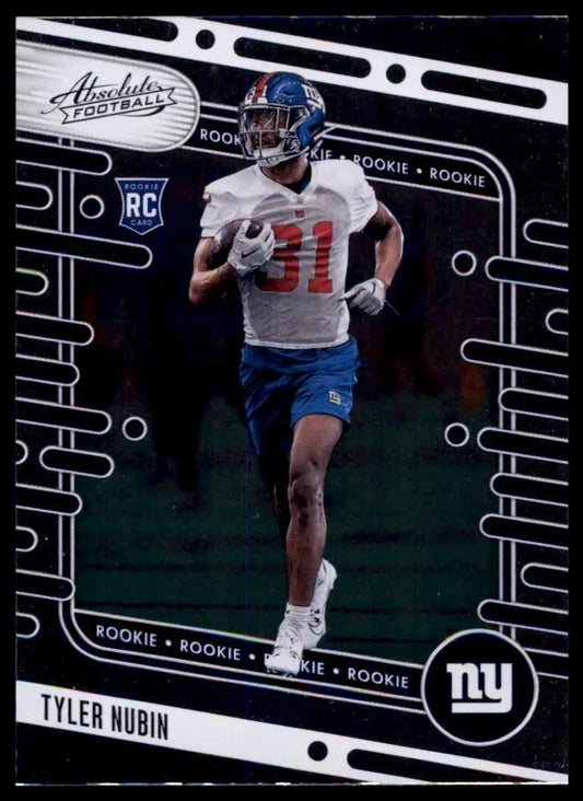 2024 Panini Absolute Rookie Tyler Nubin #147 New York Giants Football Card NFL - Football Card Single
