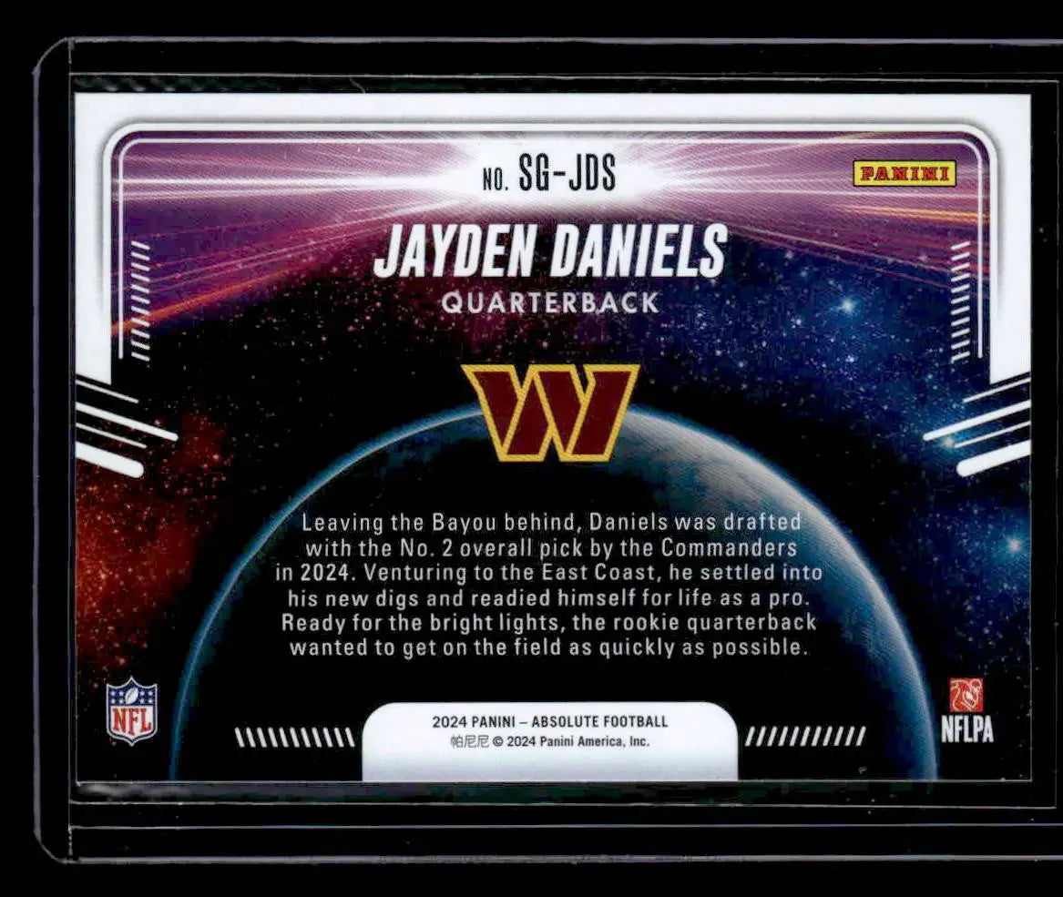 2024 Panini Absolute #SG-JDS Jayden Daniels Star Gazing - Football Card Single