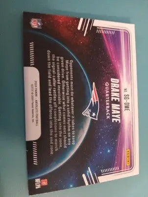 2024 Panini Absolute - Star Gazing Drake Maye #SG-DME (RC). Patriots. NRMT+ - Football Card Single