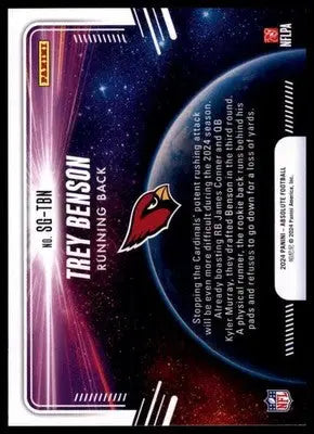 2024 Panini Absolute - Star Gazing Trey Benson SG-TBN Arizona Cardinals - Football Card Single