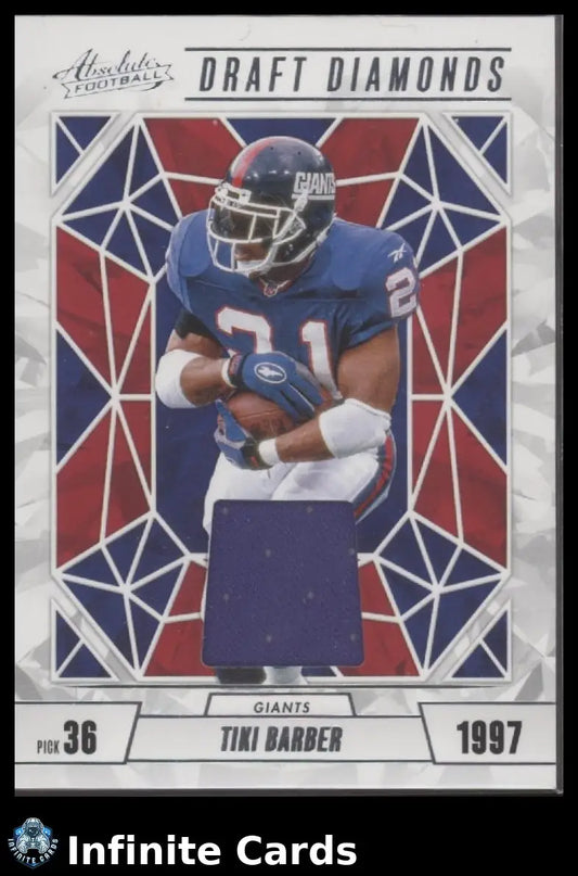 2024 Panini Absolute TIKI BARBER #DDJ-TBR Draft Diamonds New York Giants