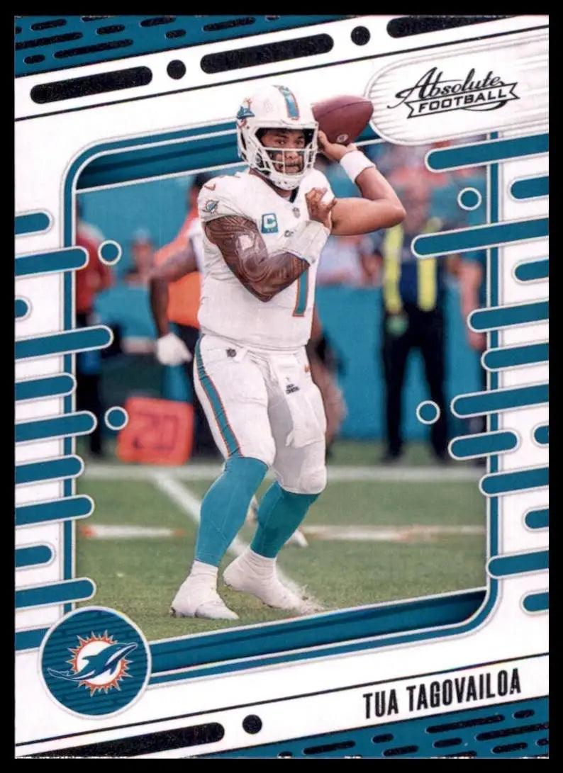 2024 Panini Absolute Tua Tagovailoa #66 Miami Dolphins Football Card NFL Sports - Football Card Single