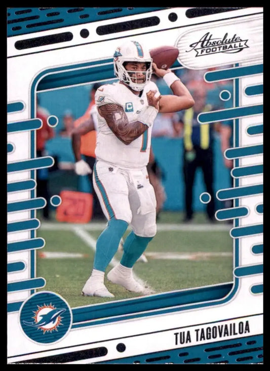 2024 Panini Absolute Tua Tagovailoa #66 Miami Dolphins Football Card NFL Sports - Football Card Single