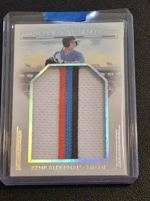 2024 Panini Boys of Summer Alderman Jumbo Prospect Materials Holo Silver #/25 - Baseball Card Single