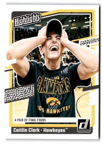 2024 Panini Caitlin Clark NIL College Collection Highlights Panini #H8 ID:83133