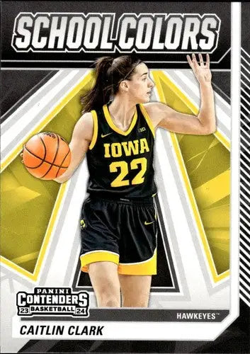 2024 Panini Caitlin Clark NIL College Collection School Colors #SC1 Cai ID:83134 - Basketball Card Single