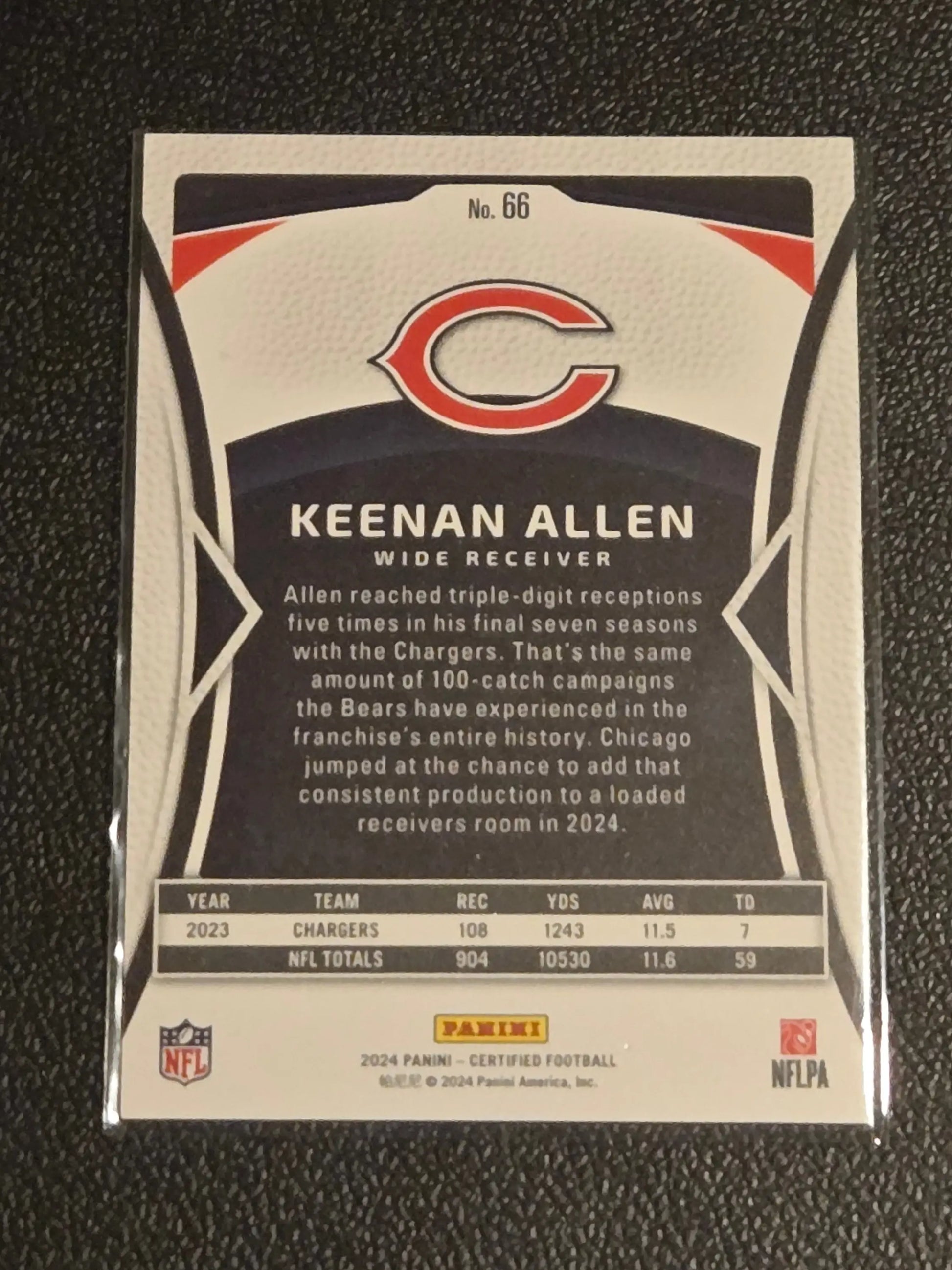 2024 Panini Certified #66 Keenan Allen Mirror Bronze #/275