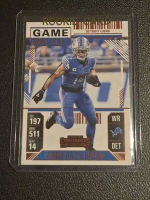2024 Panini Contenders #33 Amon-Ra St. Brown Game Ticket Red - Football Card Single