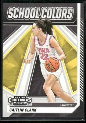 2024 Panini Contenders Basketball School Colors Caitlin Clark #SC4 Basketball - Basketball Card Single