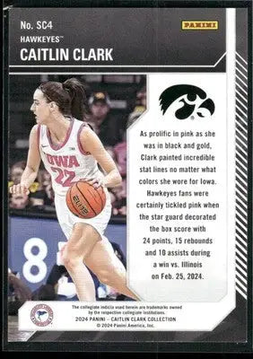 2024 Panini Contenders Basketball School Colors Caitlin Clark #SC4 Basketball - Basketball Card Single