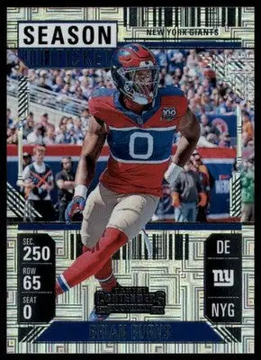 2024 Panini Contenders Brian Burns 74 New England Patriots