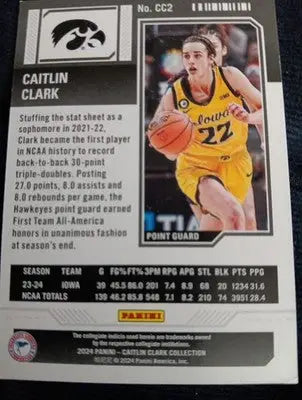 2024 Panini Contenders - Caitlin Clark Collection. #CC2. Iowa. RC. NRMT+ - Basketball Card Single