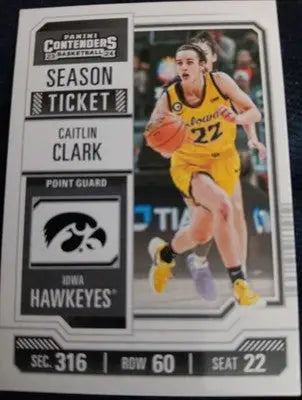 2024 Panini Contenders - Caitlin Clark Collection. #CC2. Iowa. RC. NRMT+ - Basketball Card Single