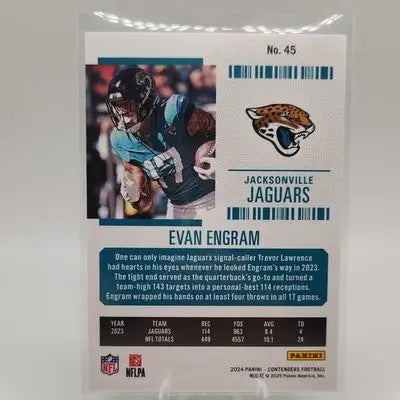2024 Panini Contenders Evan Engram Season Ticket Green Holo - Football Card Single