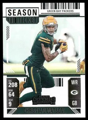 2024 Panini Contenders Football Christian Watson #36 Football - Football Card Single