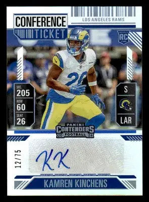 2024 Panini Contenders Football FOTL #178 Kamren Kinchens Conference Ticket #/75 - Football Card Single