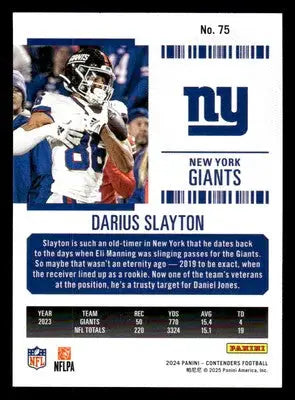 2024 Panini Contenders Football Mojo #75 Darius Slayton - Football Card Single