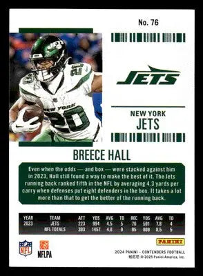 2024 Panini Contenders Football Mojo #76 Breece Hall - Football Card Single