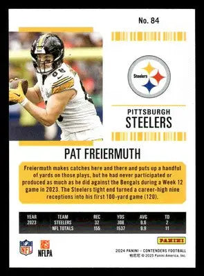 2024 Panini Contenders Football Mojo #84 Pat Freiermuth - Football Card Single