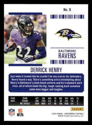 2024 Panini Contenders Football Mojo #9 Derrick Henry - Football Card Single