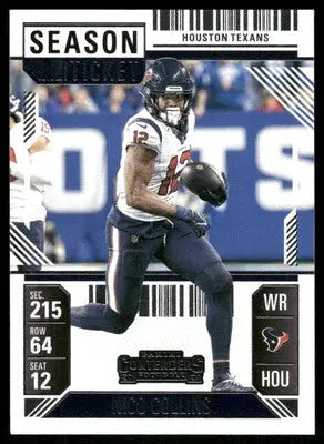 2024 Panini Contenders Football Nico Collins #41 Football - Football Card Single